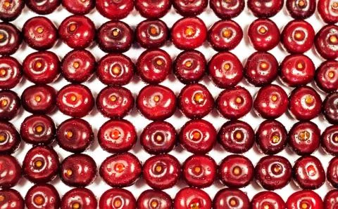 Fresh cherry berries 스톡 사진