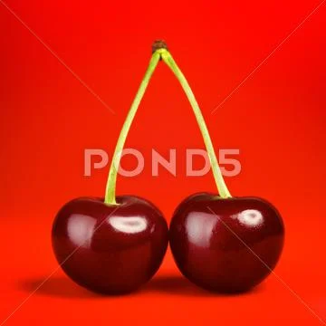 Fresh cherry Stock Photos