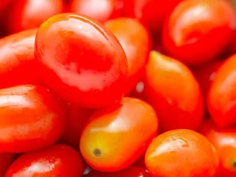 Fresh cherry tomatoes close-up Stock-Fotos