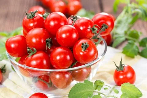 Fresh cherry tomatoes Stock Photos