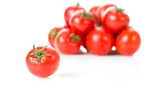 Fresh cherry tomatoes Stock Photos