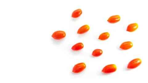 Fresh cherry tomatoes on white background Stock Photos