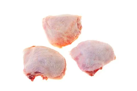 Fresh chicken breasts on white background. food Stock Photos