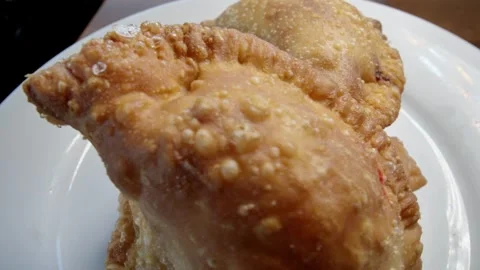 Fresh Chicken, Spinach and cheese empanadas from Peru Видео 340052870