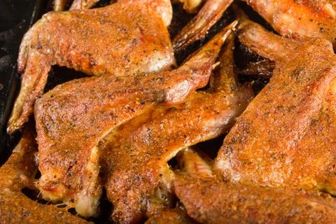 Fresh chicken wings Stock Photos