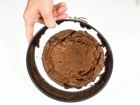 Fresh chocolate cake Foto stock