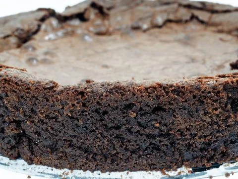 Fresh chocolate cake Foto stock