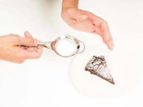 Fresh chocolate cake Foto stock