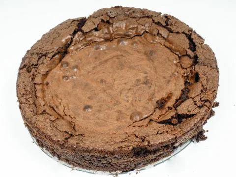Fresh chocolate cake Stock Photos