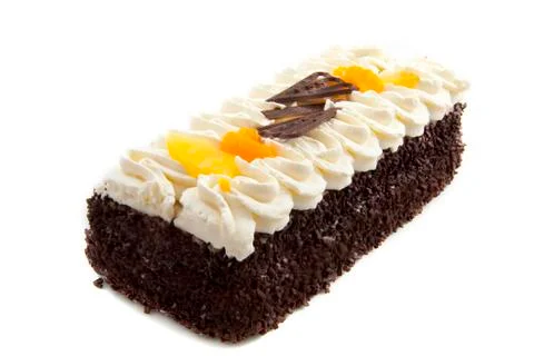 Fresh chocolate pie Stock Photos
