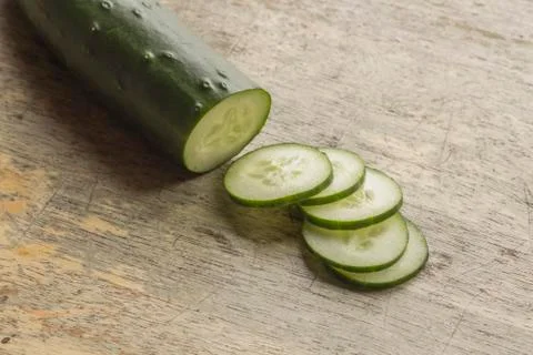 Fresh Chopped Cucumber Stock Photos