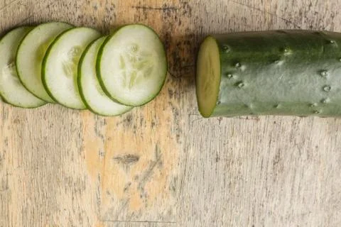 Fresh Chopped Cucumber Stock Photos