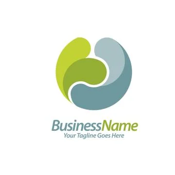 Fresh circle logo concept Stock Illustration