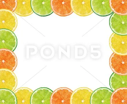 Fresh citrus fruits background Stock Photos