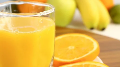 Fresh citrus fruits. Rotate Video footage of the concept of a healthy food an Stock Footage