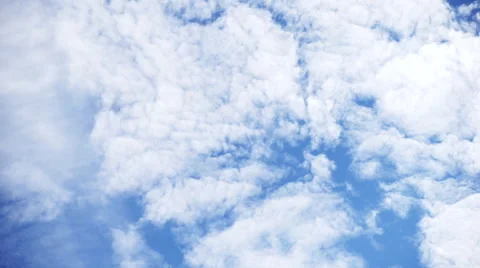 Fresh cloud of flow (blue sky, weather, smooth) Stock Footage 66682431