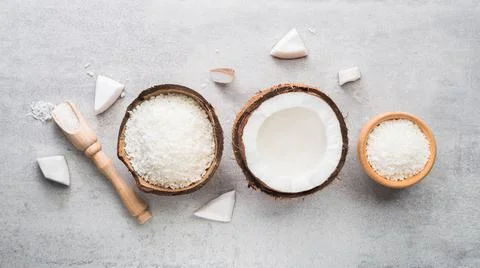 Fresh coconut fruit Stock Photos