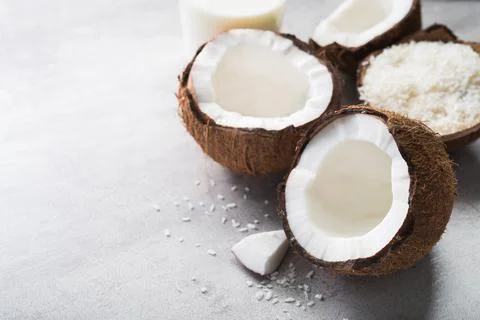 Fresh coconut fruit Stock Photos