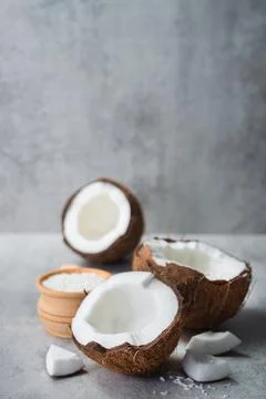 Fresh coconut fruit Stock Photos