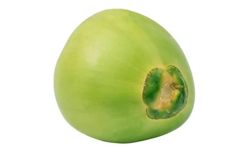 Fresh coconut isolated, clipping path included Stock Photos