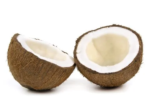 Fresh coconuts isolated on the white background Foto stock