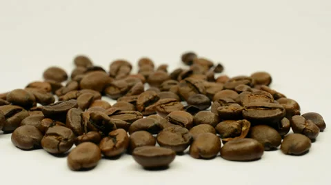Fresh coffee beans Stock Footage 32258695