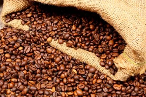 Fresh coffee beans Stock Photos