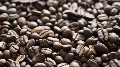 Fresh coffee beans ready for the cafe Stock Footage 116631654