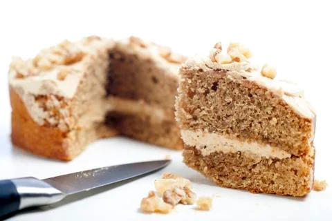 Fresh coffee cake Stockfoto's