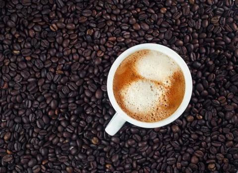 Fresh coffee cup Stock Photos