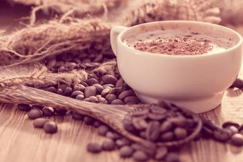 Fresh coffee Stockfoto's
