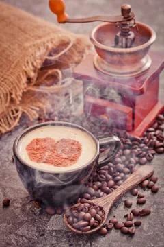 Fresh coffee Stockfoto's