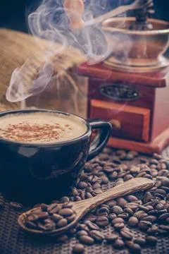 Fresh coffee Stockfoto's