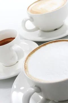 Fresh coffee selection Foto stock