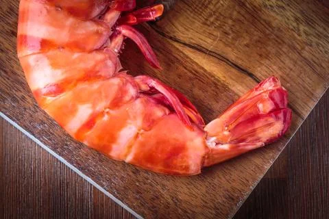 Fresh cooked shrimp Stock Photos
