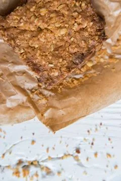 Fresh cookie on paper Stock Photos