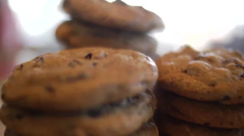 Fresh Cookie Platter Stock Footage 40734171