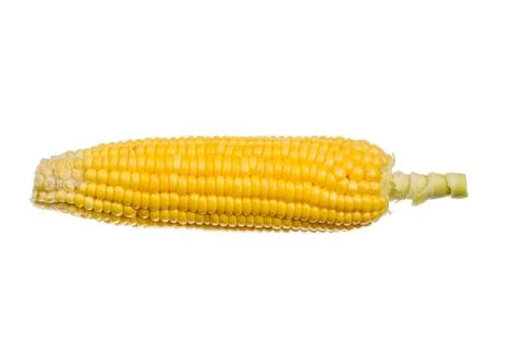 Fresh corn isolated on white background. Foto stock