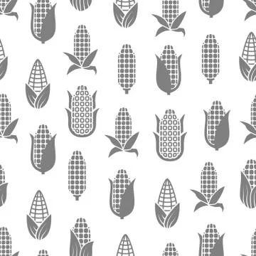 Fresh corn seamless pattern design 스톡 일러스트