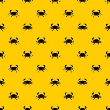 Fresh crab pattern Illustrazione stock