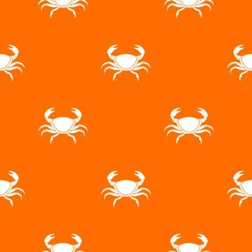 Fresh crab pattern seamless イラスト素材