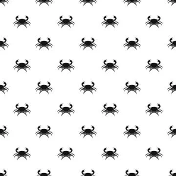 Fresh crab pattern vector Illustrazione stock