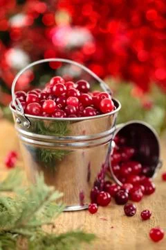 Fresh cranberries. Stock Photos