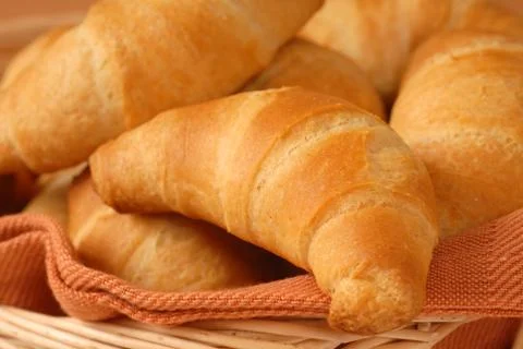 Fresh cresent rolls Stock Photos