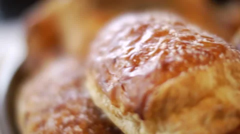 Fresh Croissants Stock Footage 40734148