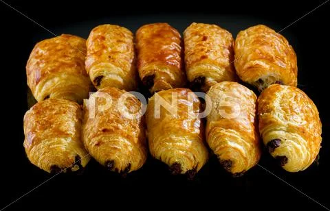 Fresh croissants Stock Photos