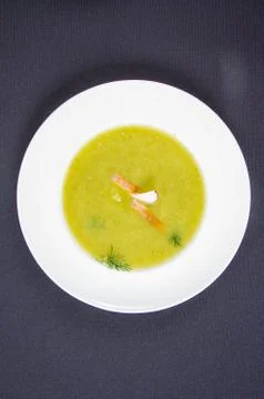 Fresh cucumber borsch Fotos de archivo