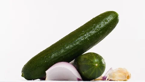 Fresh cucumbers Stock Footage 101948480