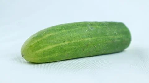 Fresh cucumbers isolated on white background Stock Photos