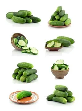 Fresh cucumbers Foto stock
